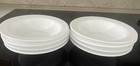 Set Of 8 Vintage Arcopal France White Milk Glass 6 5  Rimmed Cereal Bowls