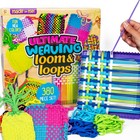 Ultimate Weaving Loom Kit - 378 Craft Loops  9 Colors  Diy Potholder Projects