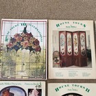 Lot Of 12 Vtg Stained Glass Pattern Design Books Sibbett House Tours Birds Lamps