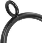 60 Pack Curtain Rings With Eyelet  1 5 Inch Inner Diameter  Black Metal Drape   