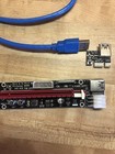 Pci-e 1x To 16x Powered Usb3 0 Gpu Riser Extender Adapter Card Board Cable