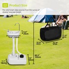 Portable Camping Sink Rv Barber Kitchen Outdoor Hygiene Wash Sink Basin Faucet