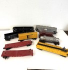 Lionel Train Postwar Lot Of 9 Various Train Cars Hopper Car  Sunco Tank  Flat