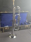 Vtg Getzen Deluxe Single Valve Bugle Elkhorn Chrome Silver Plated  