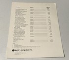 Apple Computer Print June 1979 Suggested Retail Price List Vintage Nice