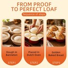 Enamel Cast Iron Bread Baker With 4 Loaf Cavities  Dutch Oven For Sourdough