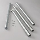 Steel Outdoor Clothesline Single T-post  Silver