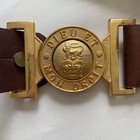 British Ceremonial Belt With Buckle  dieu Et Mon Droit  Logo Lion Crown