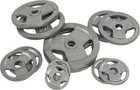 Weight Plate Exercise Lifting Gym Cast Iron 1 Inch Hole 35 Lb 75 Lb 120 Lb Set S
