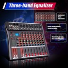 8 Channel Usb Mixing Console Bluetooth Live Studio Audio Dj Sound Mixer Board