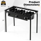 3 Burner Outdoor Propane Gas Stove W adjustable Regulator   Hose 240000 Btu