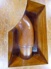 Antique Industrial Wood Foundry Pipe Mold Pattern Steampunk Walnut Mahogany