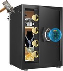 4 0 Cub Home Safe Box With Digital Keypad And Dual Alarm System For Valuables