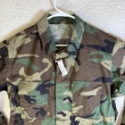 New Vintage Us Army Bdu Coat Mens Medium Woodland Camo Hot Weather Combat 90s