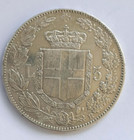 Italy Umberto I  Silver Coin 5 Lire 1879