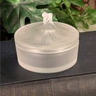 Lalique Satin Crystal Society Of America 1989 Degas Ballerina Powder Trinket Box
