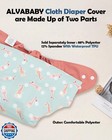 Alvababy 3 Pcs Baby Cloth Diaper Covers  Swim Diaper nappy Shell Baby Girls A