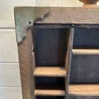 Vintage Small Printers Box With Brass Corners And Hanger On The Back