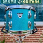 1970s Ludwig Standard 8x12 Tom Drum Single Blue Mist