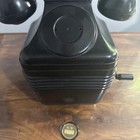 Vintage Antique Leich Bakelite Beehive Wall Hand-crank Telephone Original Deco