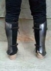 Leg Pair Greaves Medieval Knight Armor Set Steel Gothic Larp Warrior Holiday