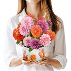 Pop Up Cards For Mom 3d Paper Dahlias Flowers Greeting Cards Dream Of Dahlias