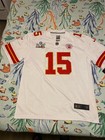 Patrick Mahomes  15 Chiefs Nike On Field Super Bowl Lv White Jersey Xl New Tags