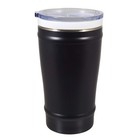 Insulated Ceramic Beer Mug 16oz - Stainless Steel Tumbler  Matte Black  Durable