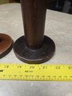 Lot Of 2 Vintage Large Wooden Industrial Textile Bobbin Spools 10 Inches
