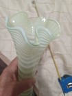 Early 20th Century Vase Imperial Vaseline Uranium Glass  Glows Under Black Light