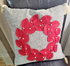 Nina Home Decorative Pillows 2 Down Feather With Red Leaves By Nina Campbell