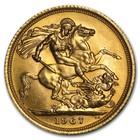 1957-1968 Great Britain Gold Sovereign Elizabeth Ii Au