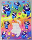 Vtg Lisa Frank Stickers Lot Panda Unicorn Fish Penguin Dolphin Whale Early 1990s