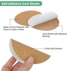 50-pack Self-adhesive Cork Sheets  3 7 X 3 7 Inch Round Cork Board  1mm Thick 