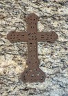 Cast Iron Filigree Decorative Wall Cross Rustic Religious Decor