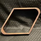 Vintage Wooden Billiard Ball Rack 9 Ball Diamond Pool Table Accessory