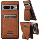 For Google Pixel 8 Pro 8 7 Pro 6a Detachable Card Holder Magnetic Leather Case