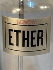 Antique Glass Ether Bottle W  Fixtures Gauge Medical Gas Anesthetic Rare 