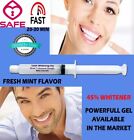 45  Teeth Tooth Whitening Whitener Bleach Kit White Gel 4 Syringes 40ml