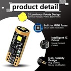 T10 Led License Plate Light Bulbs 6000k Super Bright White 168 2825 194