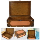 Rustic Wooden Card Box For Wedding And Home Decor Vintage Keepsake Chest For