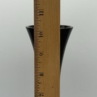 Black Glass Vase Vintage 10  Tall Perfect Condition Mcm