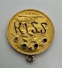1894 British Gold Sovereign Love Token W  Gem Set Acrostic    dearest         kiss   