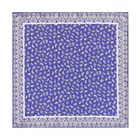Man   s 100 silk Pocket Square Light Blue Paisley 30cm11 8  Hand Rolled China Made