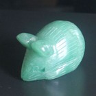 Carved Gemstone Crystal Green Aventurine Mouse Rat Figurine Animal Carving 2  