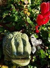 Green Jade Money Toad  jinchan  Frog Feng Shui Garden Or Home Decor Statue Figur