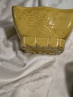 Vintage 2 Mcm Cookson Pottery Yellow Glazed6 5  Green Planter 6  Some Flaws Guc
