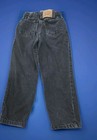 Vtg Little Levis Orange Tab Size 5 Black Denim Kids Jeans