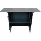 Prox Xs-djstn Transformer Series Fold-away Dj Performance Desk Facade With Wheel