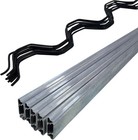 20 Set 6 6 Ft Wiggle Wire Lock Channel Greenhouse Spring Channel Galvanizedsteel